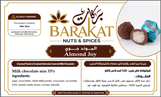 Barakat Almond Joy product information