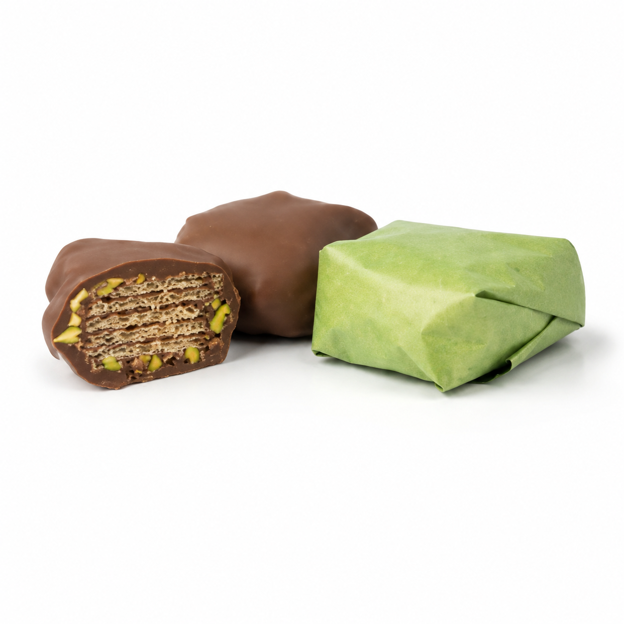 Twist pistachio chocolate product