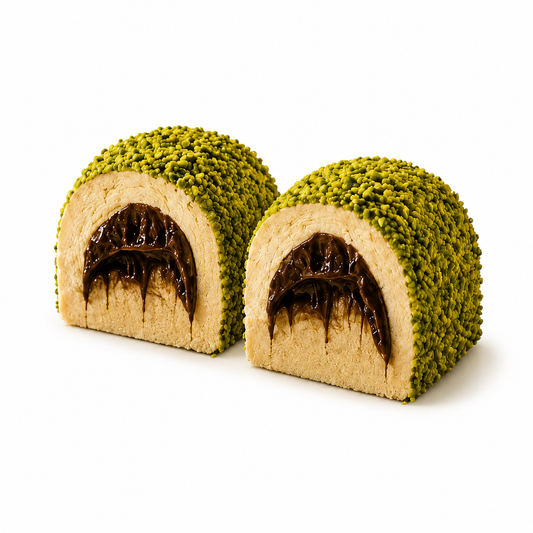Pistachio Coated Chocolate Sliced Halva product image