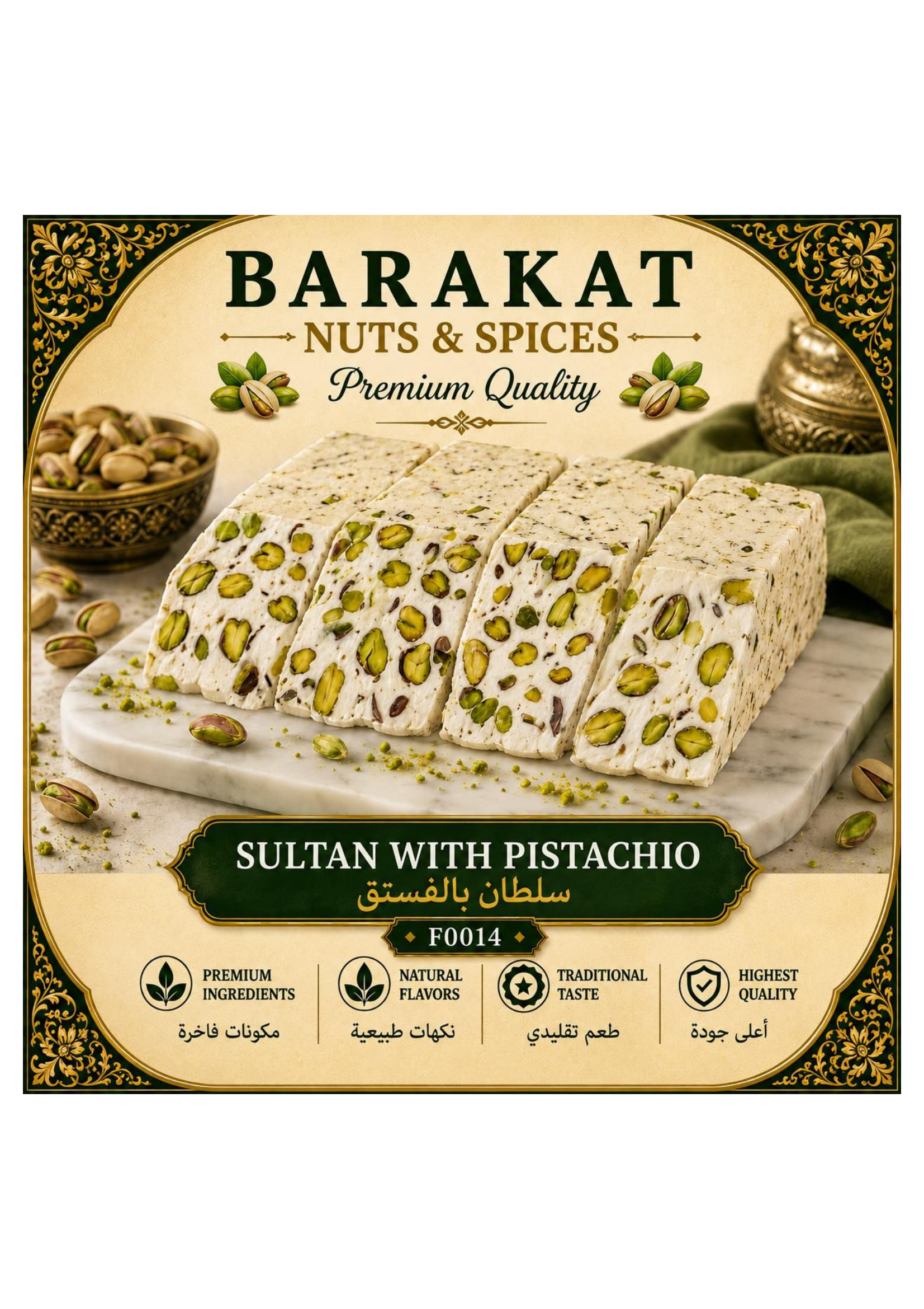 Barakat Sultan with Pistachio product information