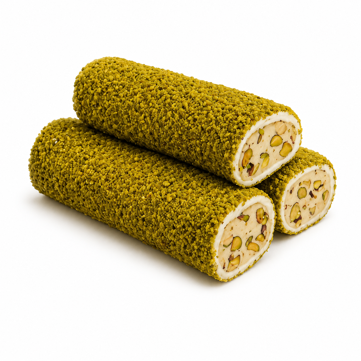 Pistachio Coated Almond Piece Cream product image