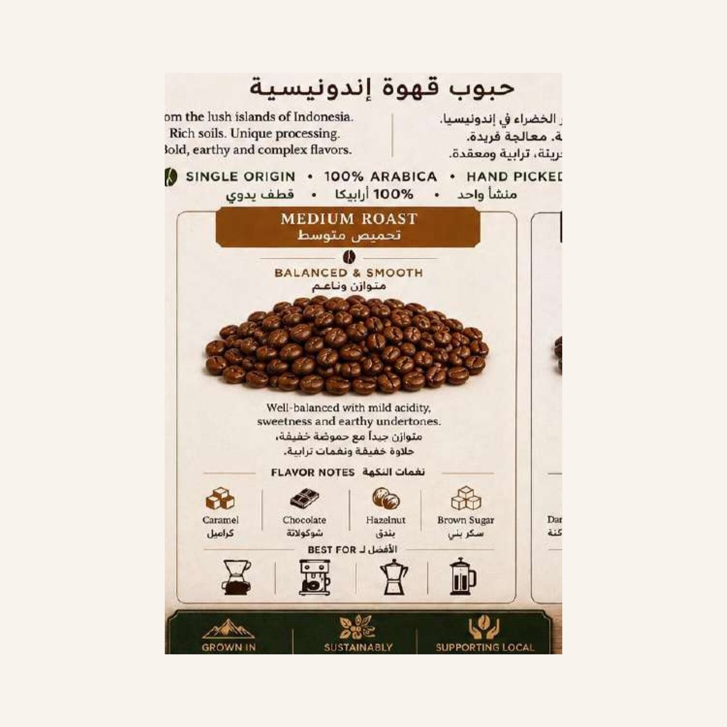 Indonesia Coffee Beans - Medium Roast